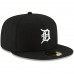 Detroit Tigers Men's New Era Black Logo 59FIFTY Fitted Hat