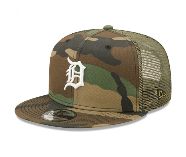 Detroit Tigers Men's New Era Camo Trucker 9FIFTY Snapback Hat