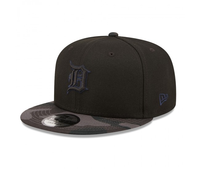 Detroit Tigers Men's New Era Black Camo Vize 9FIFTY Snapback Hat