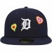 Detroit Tigers Men's New Era Navy Chain Stitch Heart 59FIFTY Fitted Hat