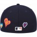 Detroit Tigers Men's New Era Navy Chain Stitch Heart 59FIFTY Fitted Hat