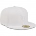 Detroit Tigers Men's New Era White on White 59FIFTY Fitted Hat