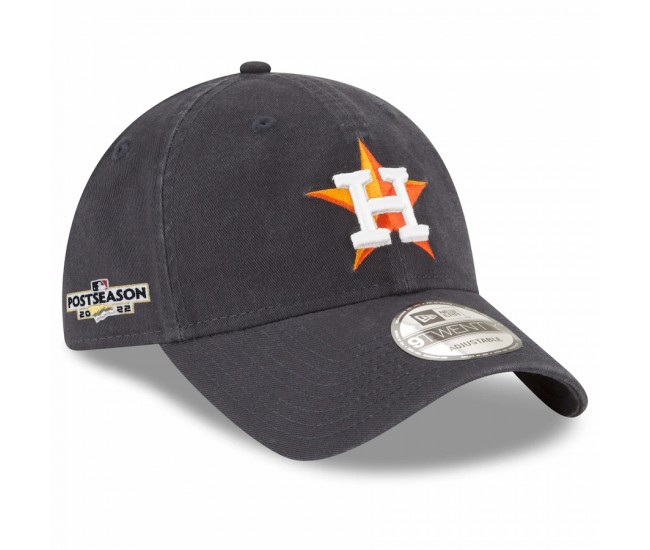 Houston Astros Men's New Era Navy 2022 Postseason Side Patch 9TWENTY Adjustable Hat