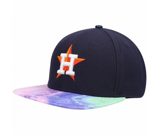 Houston Astros Men's Pro Standard Navy Dip-Dye Visor Snapback Hat