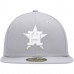 Houston Astros Men's New Era Gray Logo White 59FIFTY Fitted Hat