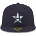 Houston Astros Men's New Era Navy Logo White 59FIFTY Fitted Hat