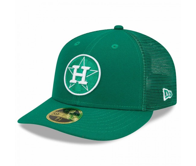 Houston Astros Men's New Era Green 2022 St. Patrick's Day Low Profile 59FIFTY Fitted Hat