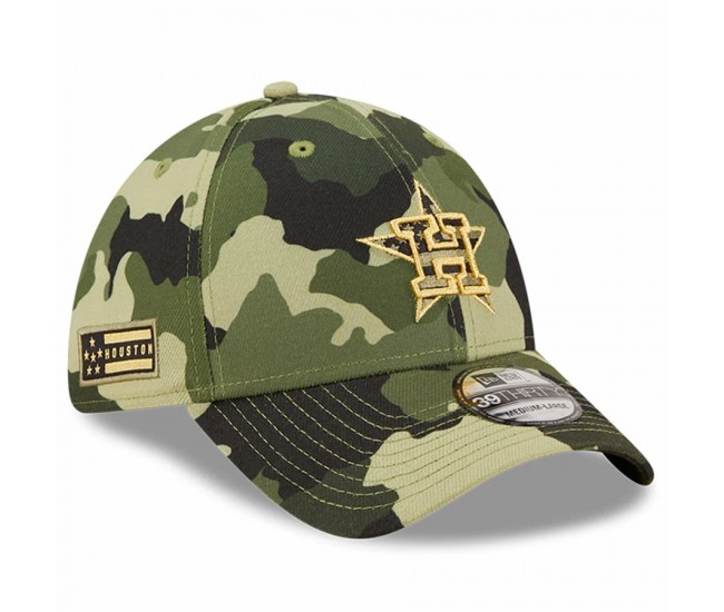 Houston Astros Men's New Era Camo 2022 Armed Forces Day 39THIRTY Flex Hat