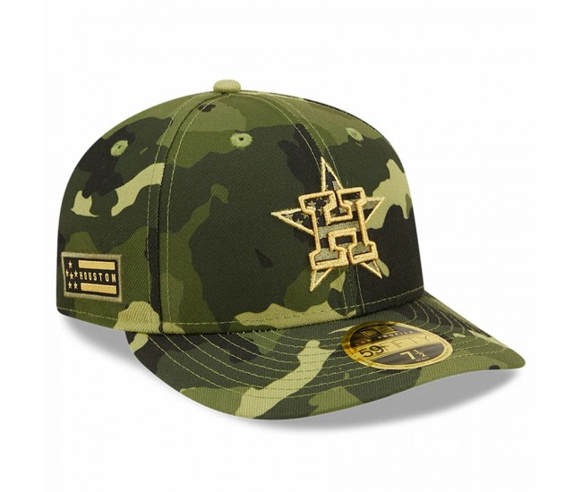 Houston Astros Men's New Era Camo 2022 Armed Forces Day On-Field Low Profile 59FIFTY