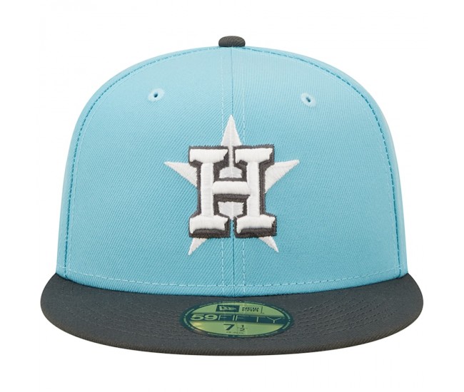 Houston Astros Men's New Era Light Blue/Charcoal Two-Tone Color Pack 59FIFTY Fitted Hat