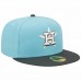 Houston Astros Men's New Era Light Blue/Charcoal Two-Tone Color Pack 59FIFTY Fitted Hat