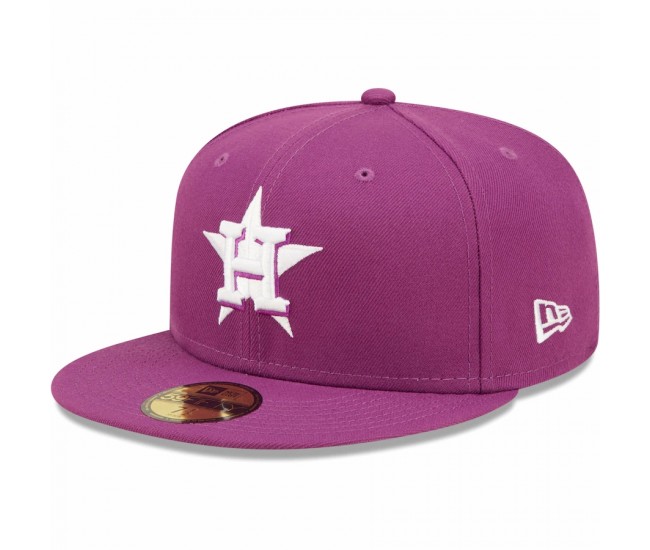 Houston Astros Men's New Era Grape Logo 59FIFTY Fitted Hat