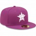 Houston Astros Men's New Era Grape Logo 59FIFTY Fitted Hat