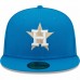 Houston Astros Men's New Era Blue Stone 45th Anniversary Undervisor 59FIFTY Fitted Hat