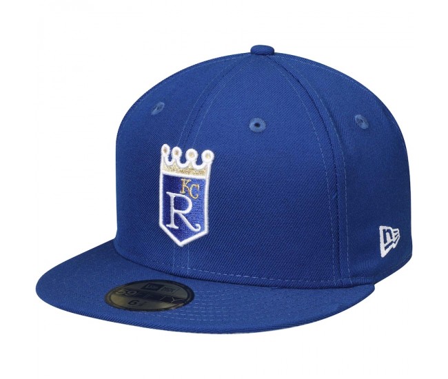 Kansas City Royals Men's New Era Royal Cooperstown Collection Wool 59FIFTY Fitted Hat