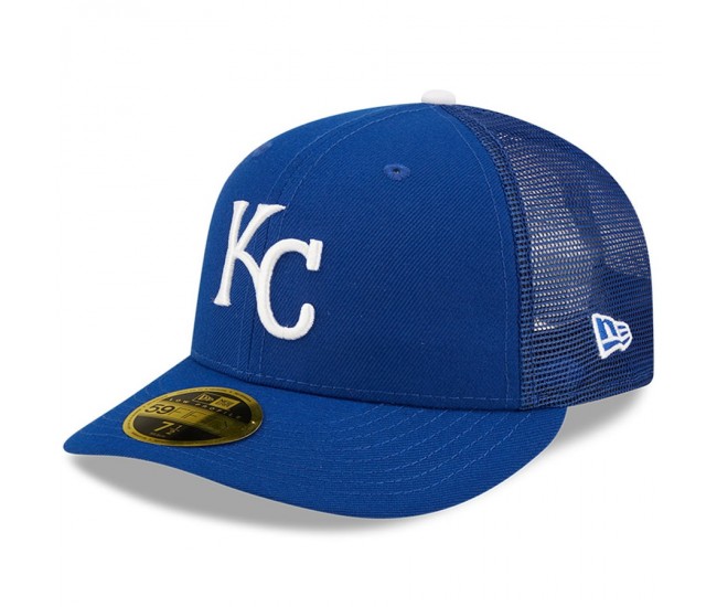 Kansas City Royals Men's New Era Royal Authentic Collection Mesh Back Low Profile 59FIFTY Fitted Hat