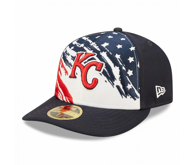 Kansas City Royals New Men's Era Navy 2022 4th of July Low Profile 59FIFTY Fitted Hat