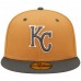 Kansas City Royals Men's New Era Brown/Charcoal Two-Tone Color Pack 59FIFTY Fitted Hat