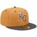 Kansas City Royals Men's New Era Brown/Charcoal Two-Tone Color Pack 59FIFTY Fitted Hat