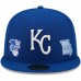 Kansas City Royals Men's New Era Royal Identity 59FIFTY Fitted Hat