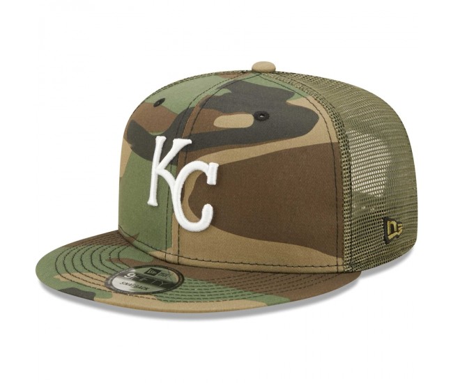 Kansas City Royals Men's New Era Camo Trucker 9FIFTY Snapback Hat