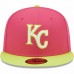 Kansas City Royals Men's New Era Pink 2015 World Series Champions Beetroot Cyber 59FIFTY Fitted Hat