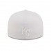 Kansas City Royals Men's New Era White on White 59FIFTY Fitted Hat