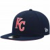 Kansas City Royals Men's New Era Navy 40th Anniversary Lava Undervisor 59FIFTY Fitted Hat