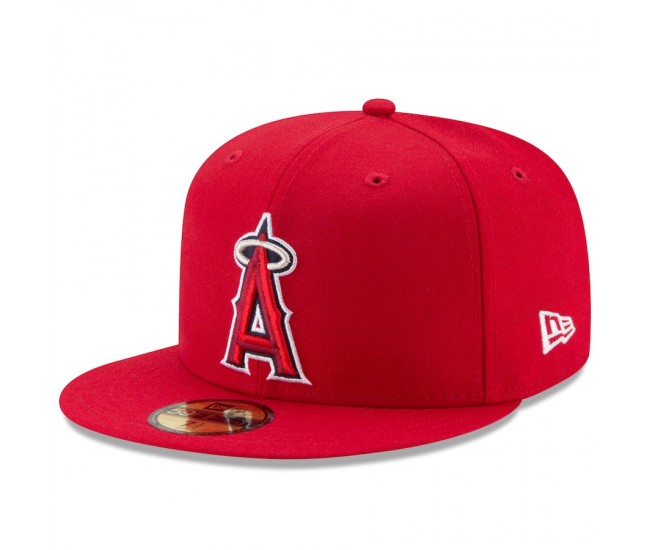 Los Angeles Angels Men's New Era Red Game Authentic Collection On-Field 59FIFTY Fitted Hat