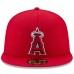 Los Angeles Angels Men's New Era Red Game Authentic Collection On-Field 59FIFTY Fitted Hat