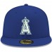 Los Angeles Angels Men's New Era Royal Logo White 59FIFTY Fitted Hat