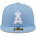 Los Angeles Angels Men's New Era Sky Blue Logo White 59FIFTY Fitted Hat