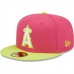 Los Angeles Angels Men's New Era Pink 2002 World Series Champions Beetroot Cyber 59FIFTY Fitted Hat