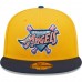 Los Angeles Angels Men's New Era Gold/Navy 40th Season Azure Undervisor 59FIFTY Fitted Hat