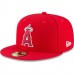 Los Angeles Angels Shohei Ohtani Men's New Era Red 2021 American League MVP Authentic Collection On-Field 59FIFTY Fitted Hat