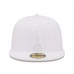 Los Angeles Angels Men's New Era White on White 59FIFTY Fitted Hat