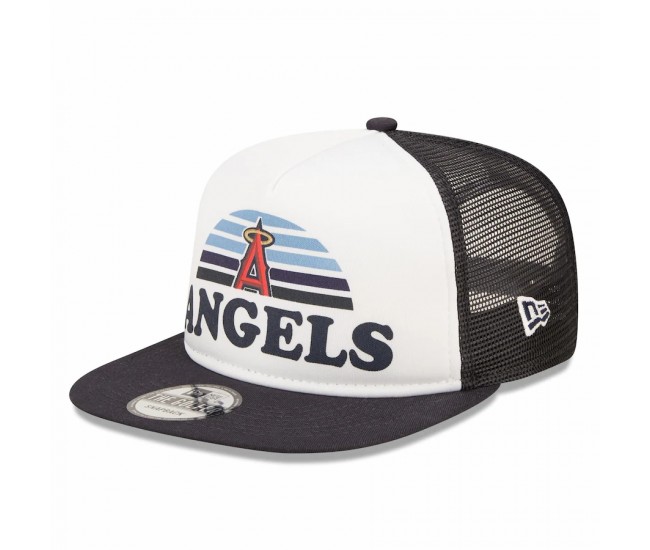 Los Angeles Angels Men's New Era White/Navy Gradient Golfer 9FIFTY Snapback Hat