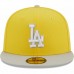 Los Angeles Dodgers Men's New Era Yellow/Gray Spring Color Pack Two-Tone 59FIFTY Fitted Hat