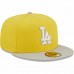 Los Angeles Dodgers Men's New Era Yellow/Gray Spring Color Pack Two-Tone 59FIFTY Fitted Hat