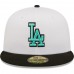 Los Angeles Dodgers Men's New Era White/Black Spring Color Pack Two-Tone 59FIFTY Fitted Hat