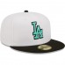 Los Angeles Dodgers Men's New Era White/Black Spring Color Pack Two-Tone 59FIFTY Fitted Hat