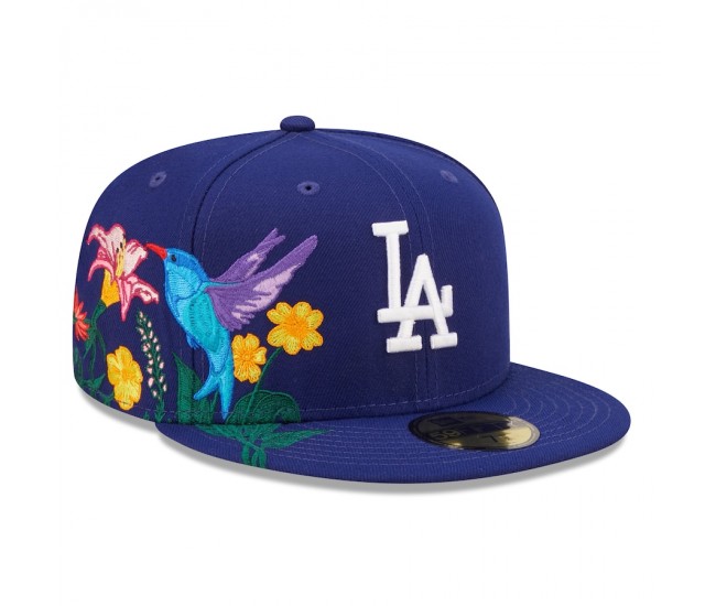 Los Angeles Dodgers Men's New Era Royal Blooming 59FIFTY Fitted Hat