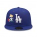 Los Angeles Dodgers Men's New Era Royal 7x World Series Champions Crown 59FIFTY Fitted Hat