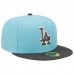 Los Angeles Dodgers Men's New Era Light Blue/Charcoal Two-Tone Color Pack 59FIFTY Fitted Hat