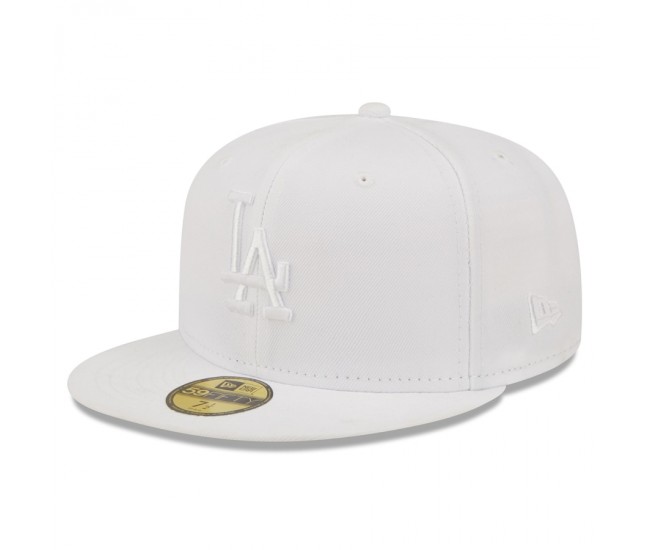 Los Angeles Dodgers Men's New Era White on White 59FIFTY Fitted Hat