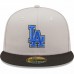 Los Angeles Dodgers Men's New Era Gray/Black Dodger Stadium Est. 1962 Undervisor 59FIFTY Fitted Hat