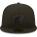 Miami Marlins Men's New Era Blackout Trucker 59FIFTY Fitted Hat