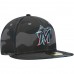 Miami Marlins Men's New Era Camo Dark 59FIFTY Fitted Hat