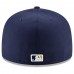 Milwaukee Brewers Men's New Era Navy/Yellow Alternate Authentic Collection On-Field 59FIFTY Fitted Hat