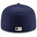 Milwaukee Brewers Men's New Era Navy Home Authentic Collection On-Field 59FIFTY Fitted Hat